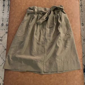 Army green skirt with bow - size 2